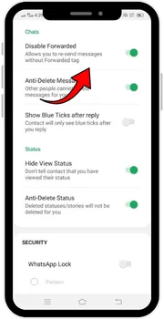 Disable Forwarded Tag